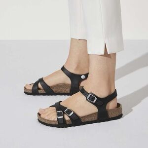 Birkenstock Kumba Black oiled Sandals with Buckle eu 38. 7.5 women’s new